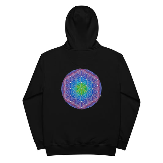 Premium eco hoodie seed of life print